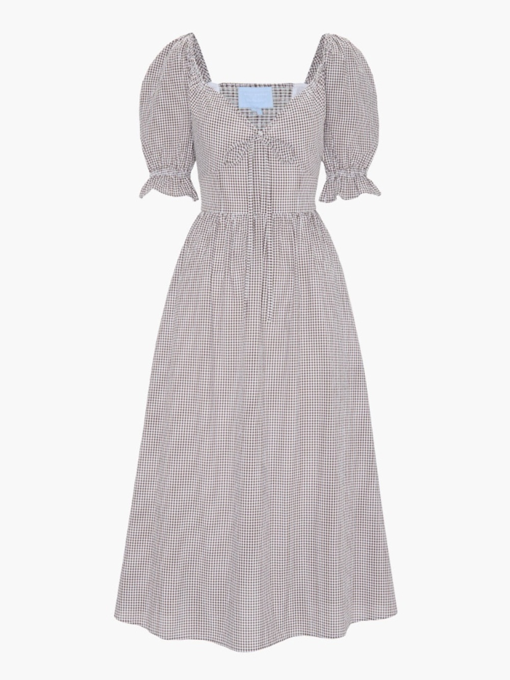 Hill House Home The Ophelia Dress - Chocolate Gingham Size XL-BRAND NEW-NWT